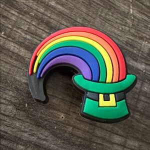 St. Patty’s Day Rainbow with Leprechaun Hat CROCS Jibbitz Shoe Charm 5/$20